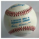 Mark McGwire Autographed Baseball Rawlings OALB Brown Ball