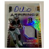 DeAndre Washignton RPA /199 2916 Spectra Aspiring #APA-DW Numbered 020/199 Rookie Football Card