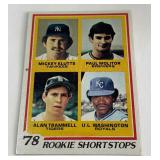 Paul Molitor / Alan Trammell RC 1978 Topps Rookie Shortstops #707 Vintage Baseball Card