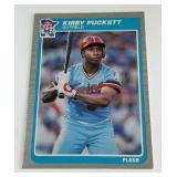 Kirby Puckett RC 1985 Fleer #286 Rookie Vintage Baseball Card
