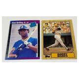 Ken Griffey Jr. / Barry Bonds 2 Card RC Lot