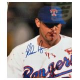 Nolan Ryan Autogaphed Iconic Bloody Fight Photo - Framed and Matted w/ COA - Baseball