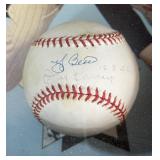 Yogi Berra and Don Larsen Autographed Baseball and Shawowbox Piece - "The Perfect Game" w/ COA - New York Yankees Baseball