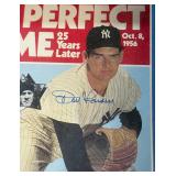 Yogi Berra and Don Larsen Autographed Baseball and Shawowbox Piece - "The Perfect Game" w/ COA - New York Yankees Baseball