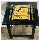 Neal Broten Autographed Photo Plus Stick Epoxied Mancave End Table! - Team USA Hockey Minnesota North Stars