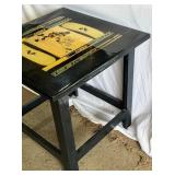 Neal Broten Autographed Photo Plus Stick Epoxied Mancave End Table! - Team USA Hockey Minnesota North Stars