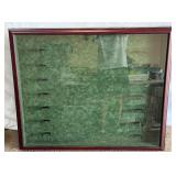 Baseball Bat Display Case - Holds 7 Bats - w/ lock but no key