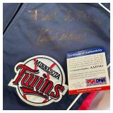 Kirby Puckett Autographed w/ PSADNA COA Minnesota Twins Baseball Jacket
