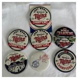 (7) Minnesota Twins 1987 and 1991 World Series Pins