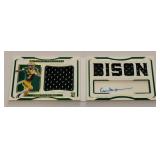 Christian Watson RPA Booklet /99 - Auto, Dual Relic, Rookie, Numbered 85/99 - 2022 National Treasures #SB-CWA Football Card