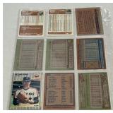 (10) Nolan Ryan and Rickey Henderson Basbeall Carda 1978-1989