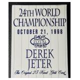 Derek Jeter 1998 23kt Gold Plated New York Yankees Baseball Card