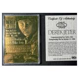 Derek Jeter 1998 23kt Gold Plated New York Yankees Baseball Card