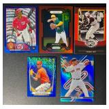 5-Card Numbered Baseball Card Lot
