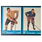 2-Card 1962-63 Topps Vintage Hockey Card Lot