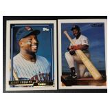 Kirby Puckett 2-Card Minnesota Twins Baseball Card Lot