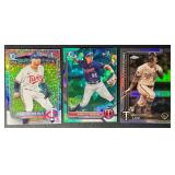 3-Card Minnesota Twins Rookie Parallel Baseball Card Lot