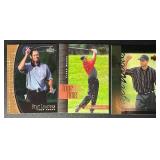 Tiger Woods 3-Card Rookie Golf Card Lot