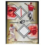 Bobby Abreu & Scott Rolen 2002 Upper Deck SP Winning Materials Game-Used Relic Baseball Card No. WM-RA