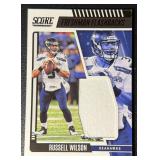 Russell Wilson 2022 Score Swatch Football Card No. FF24