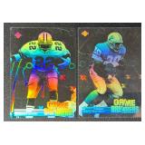Barry Sanders & Emmitt Smith 1991 Game Breakers Holo Football Card Lot