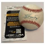 Ken Griffey Jr. Autograph w/ JSA COA Rawlings OALB Brown Baseball