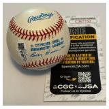 Ken Griffey Jr. Autograph w/ JSA COA Rawlings OALB Brown Baseball