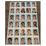 Wayne Gretzky 1982-1983 Red Rooster Edmontoin Oilers Uncut Hockey Cars Sheets w/ 4 WAYNE
