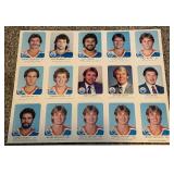 Wayne Gretzky 1982-1983 Red Rooster Edmontoin Oilers Uncut Hockey Cars Sheets w/ 4 WAYNE