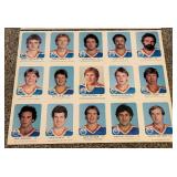 Wayne Gretzky 1982-1983 Red Rooster Edmontoin Oilers Uncut Hockey Cars Sheets w/ 4 WAYNE