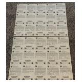 Wayne Gretzky 1982-1983 Red Rooster Edmontoin Oilers Uncut Hockey Cars Sheets w/ 4 WAYNE