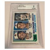 Cal Ripken Jr. RC Beckett Graded 7 NM 1982 Topps #21 Rookie Vintage Baseball Card