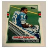 Barry Sanders RC 1989 Topps Traded #83T Rookie Football Card - #3