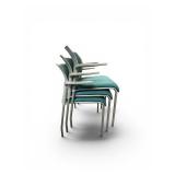 3 Piece Steelcase SILQ Stacking Chair Set Retail Value $675