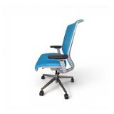 Steelcase Think V2 office chair in turquoise blue with a chrome frame $1100 retail  Conditions may vary