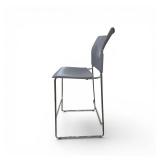 Two Agenda Plus Bar Height Guest Chairs Gray