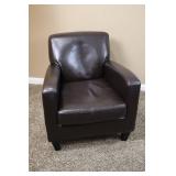 Brown Leather Armchair