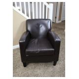 Brown Leather Armchair