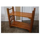 Wooden Side Table with Shelf