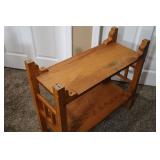 Wooden Side Table with Shelf