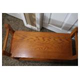 Wooden Side Table with Shelf
