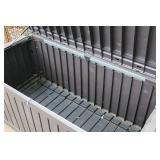 Black Resin Deck Box with Lockable Lid