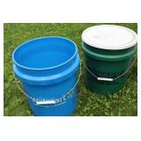 Mixed 5-gallon Pails (Lot of 5)