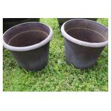 Assorted Plastic Flower Pots (Lot of 8)