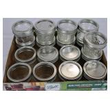 Ball Quilted Crystal Jars With SureTight Lids (Lot of 12)