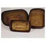 Pampered Chef Heritage Collection Stoneware Baking Dishes (Lot of 3)
