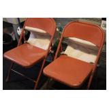 Folding Chairs With Cushions (Lot of 2)