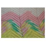 Hand Made Crochet Afghan by Norma Leeton