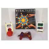 Vintage Games Mixed Lot: Fractiles-7, Ball of Whacks, Gravis Gamepad Pro & Electronic Football