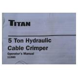 Titan 11980 5 Ton Hydraulic Cable Crimper Kit